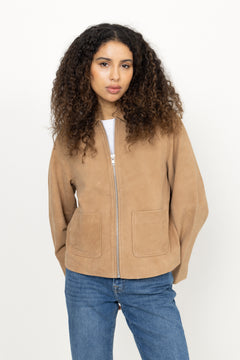 Susen Suede Jacket - Camel