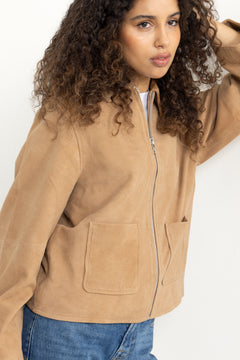 Susen Suede Jacket - Camel