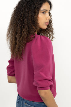 Tenny 3/4 Sweat Top - Anemone