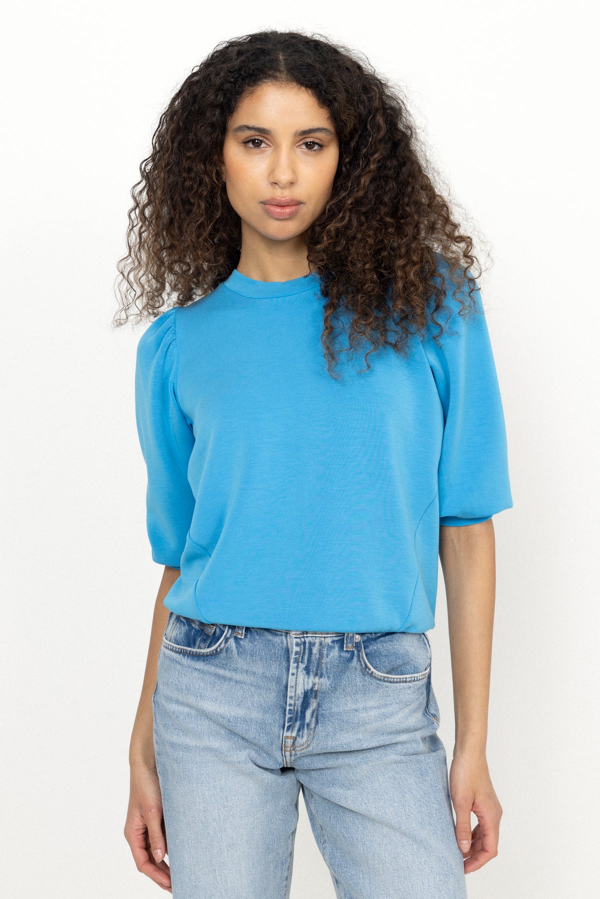 Tenny 3/4 Sweat Top - Malibu Blue