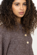 Benuta Fluffy Knit Cardigan - Light Brown