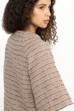 Rosella Boucle Mini Jacket - Taupe