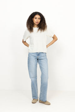 Missy Knit Tee - Creme