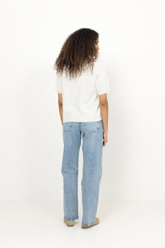 Missy Knit Tee - Creme