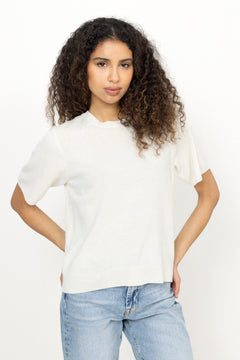 Missy Knit Tee - Creme