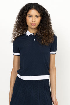 Polly Pointelle Polo - Jl Navy