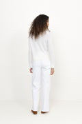 Thea Ls Knit Merino Cardigan - Egret