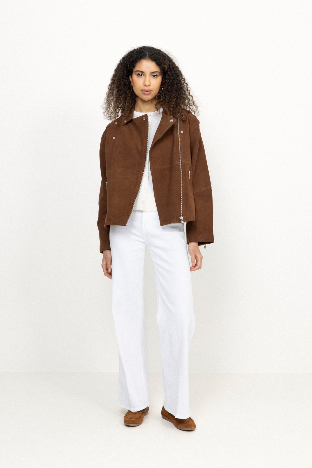 Hulla Suede Jacket - Brown