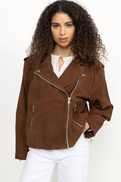 Hulla Suede Jacket - Brown