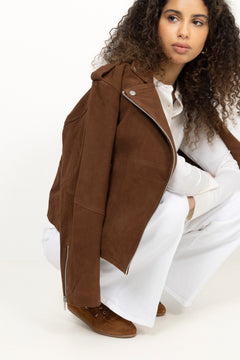 Hulla Suede Jacket - Brown