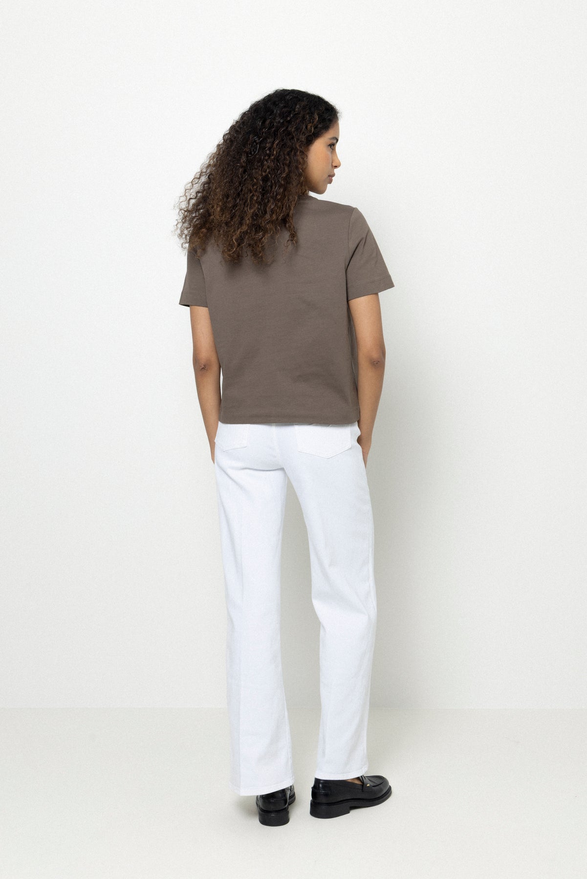 Essential Ss Boxy Tee Noos - Chocolate Chip