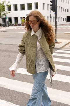 W. Light Padded Jacket - Lt. Green