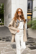 Marine Oversized Trench Coat - Khaki