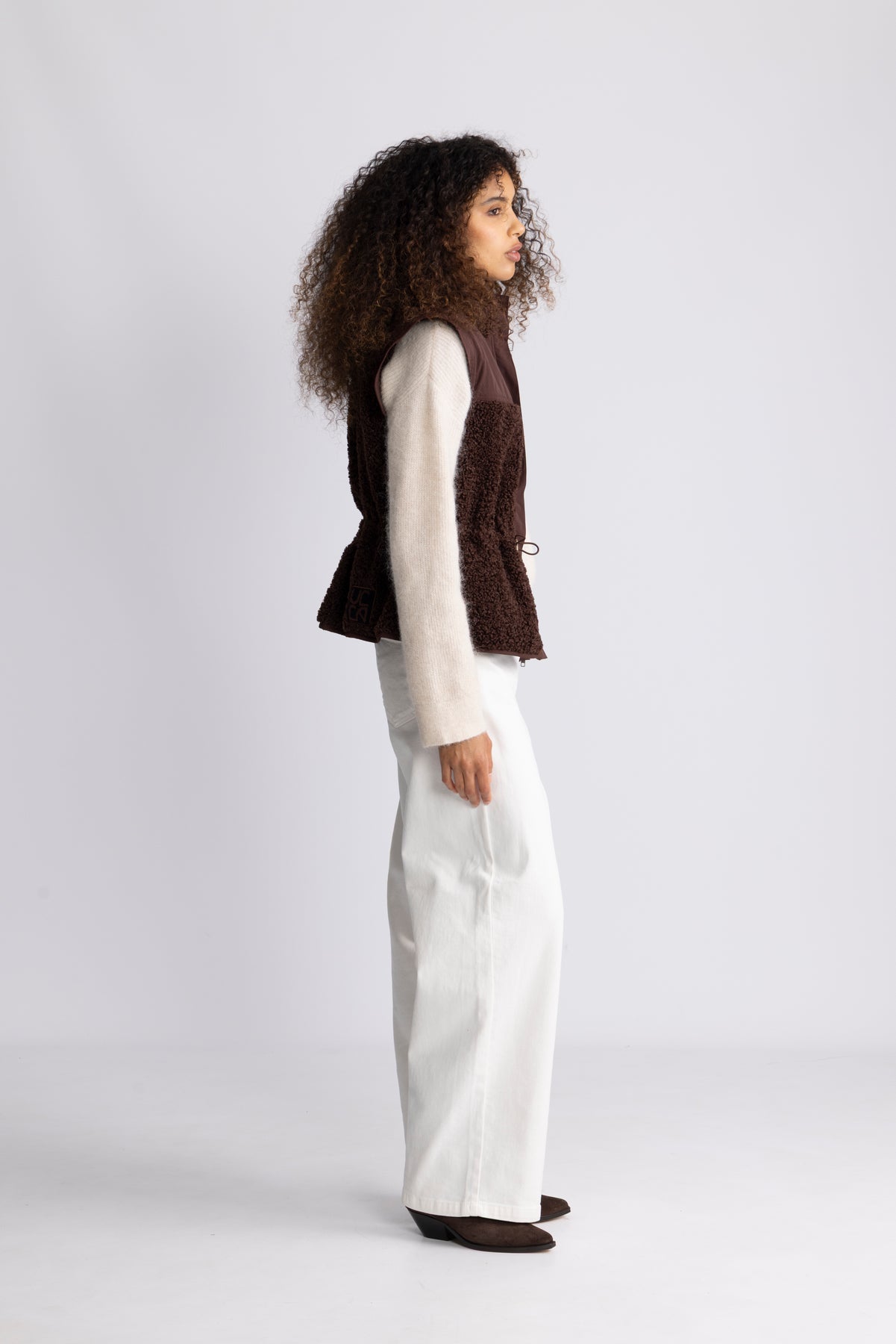 Tariet Teddy Fleece Vest - Onyx