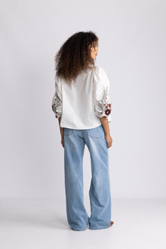 Mysa Popli Shirt - Ecru