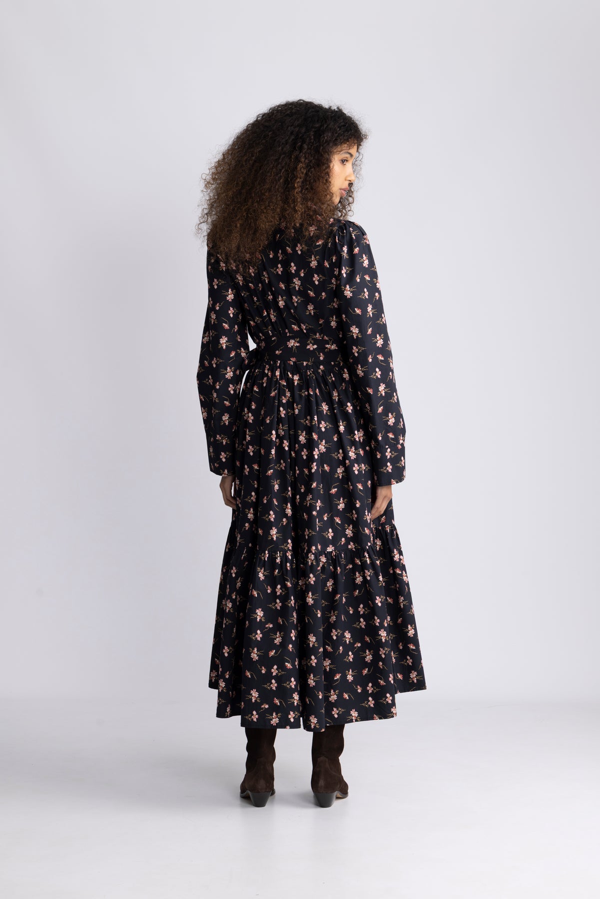 Poplin Shirt Dress - Petals