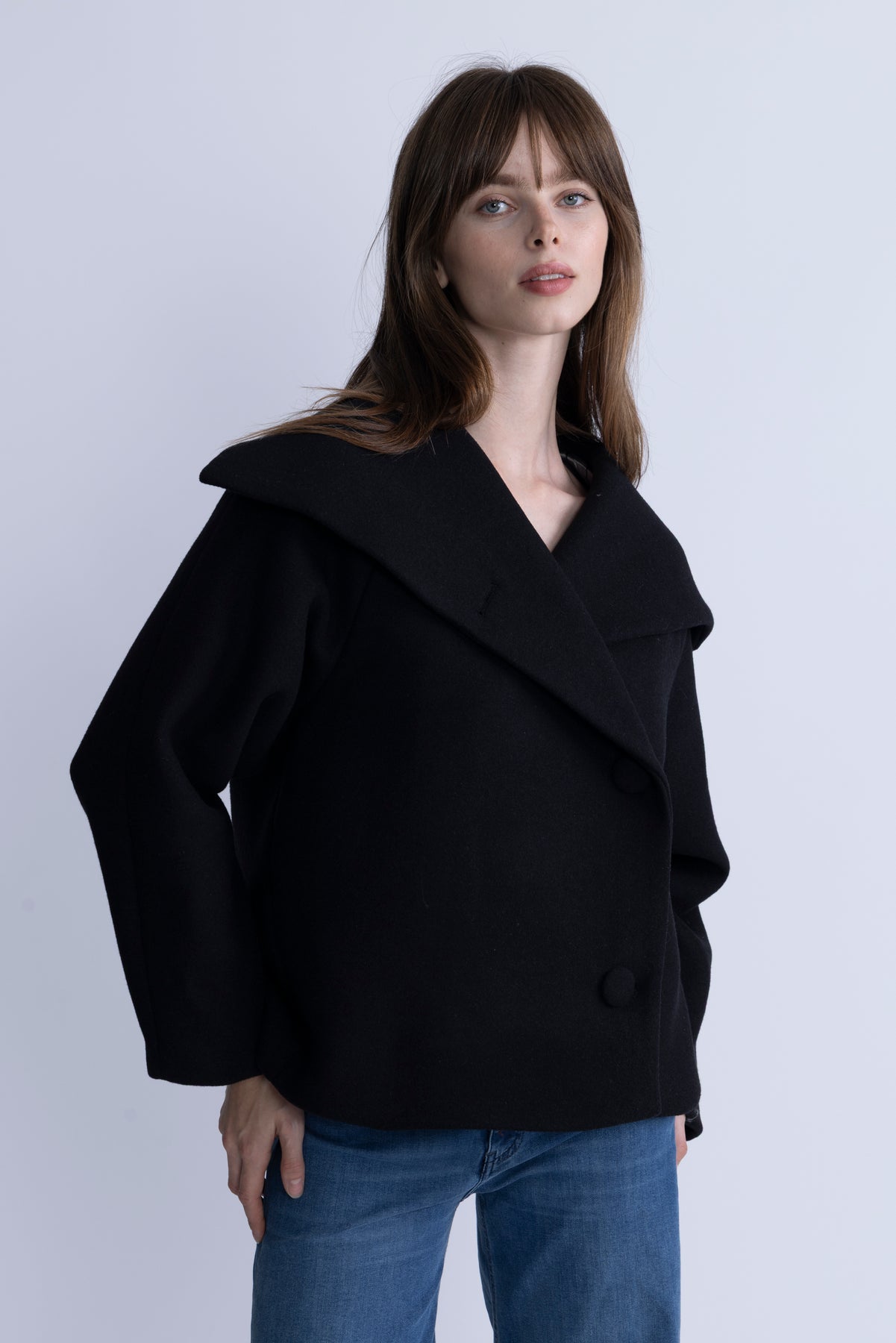 PerryIW Short Coat R - Black