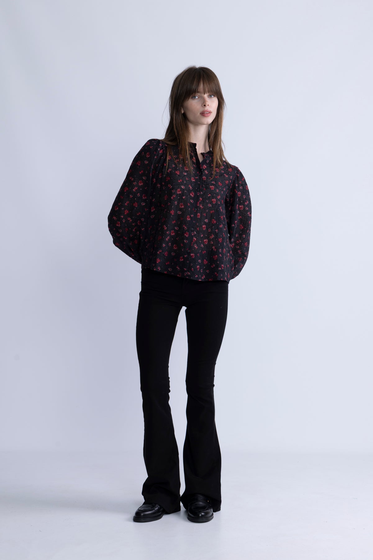 Nancy Shirt Aop - Syrah Flower
