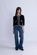 Gweneth Jacket - Black/Ecru