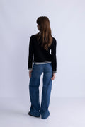 Gweneth Jacket - Black/Ecru