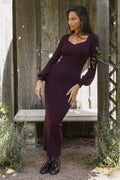 Janet Knit Dress - Burgundy