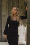 Janet Knit Dress - Black