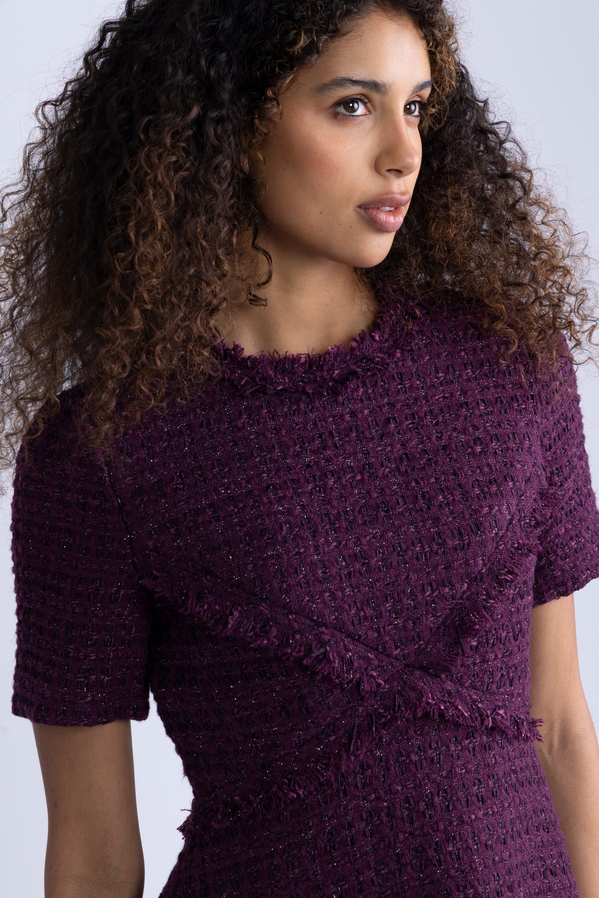 Dottie Mini Dress - Burgundy