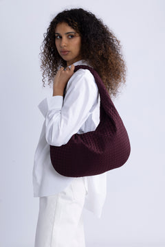 Haze Braided Neoprene - Midnight Plum