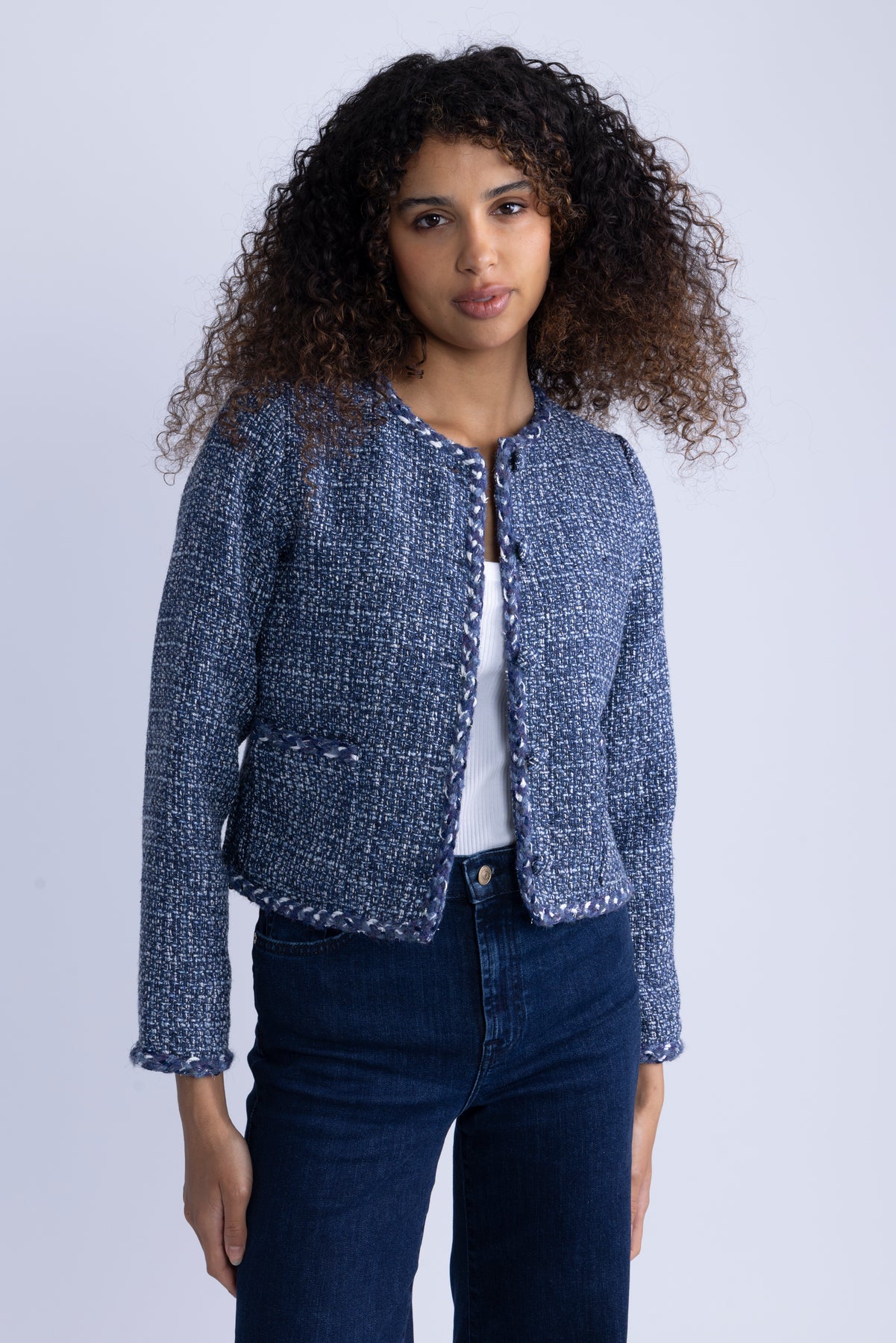 Lily Jacket - Navy Melange