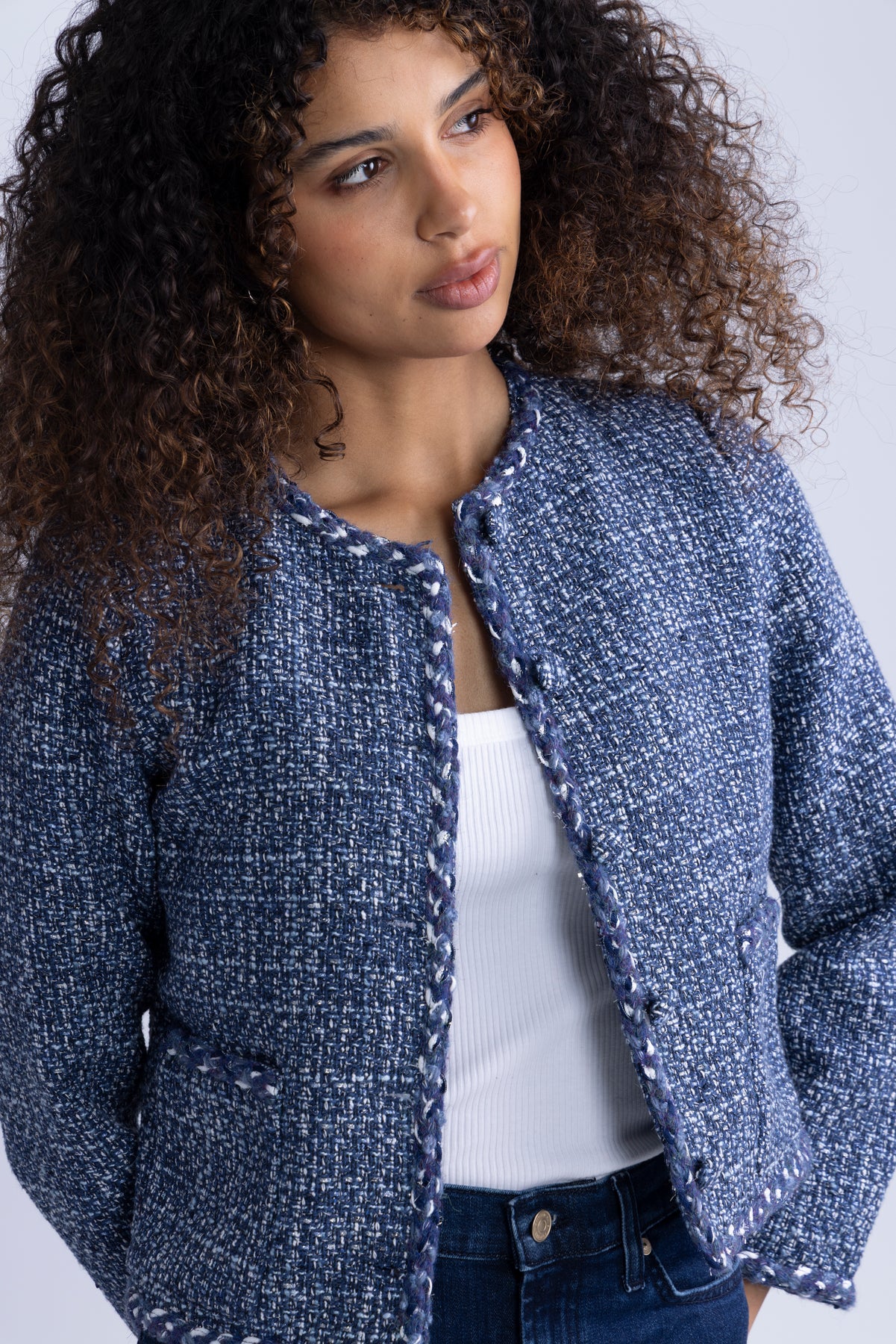 Lily Jacket - Navy Melange
