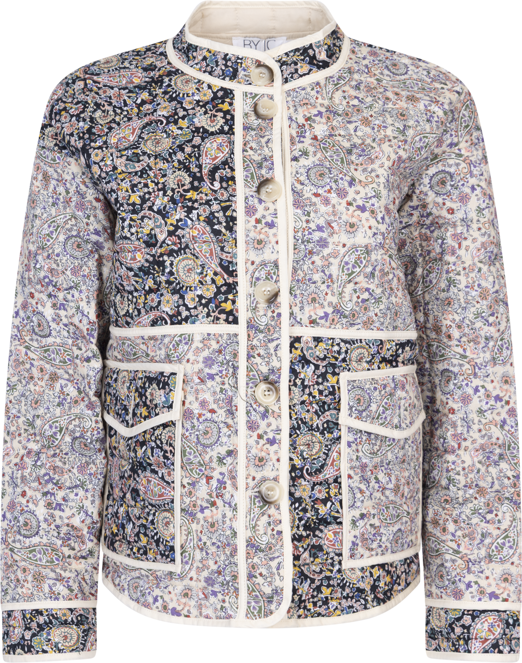 BYIC - Jakker - Emmyic Quilted Jacket - Multi Paisley - Villoid