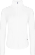 Serene Half Zip Long Sleeve - White