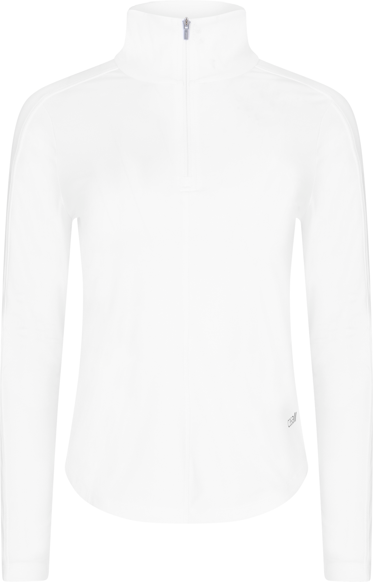 Serene Half Zip Long Sleeve - White