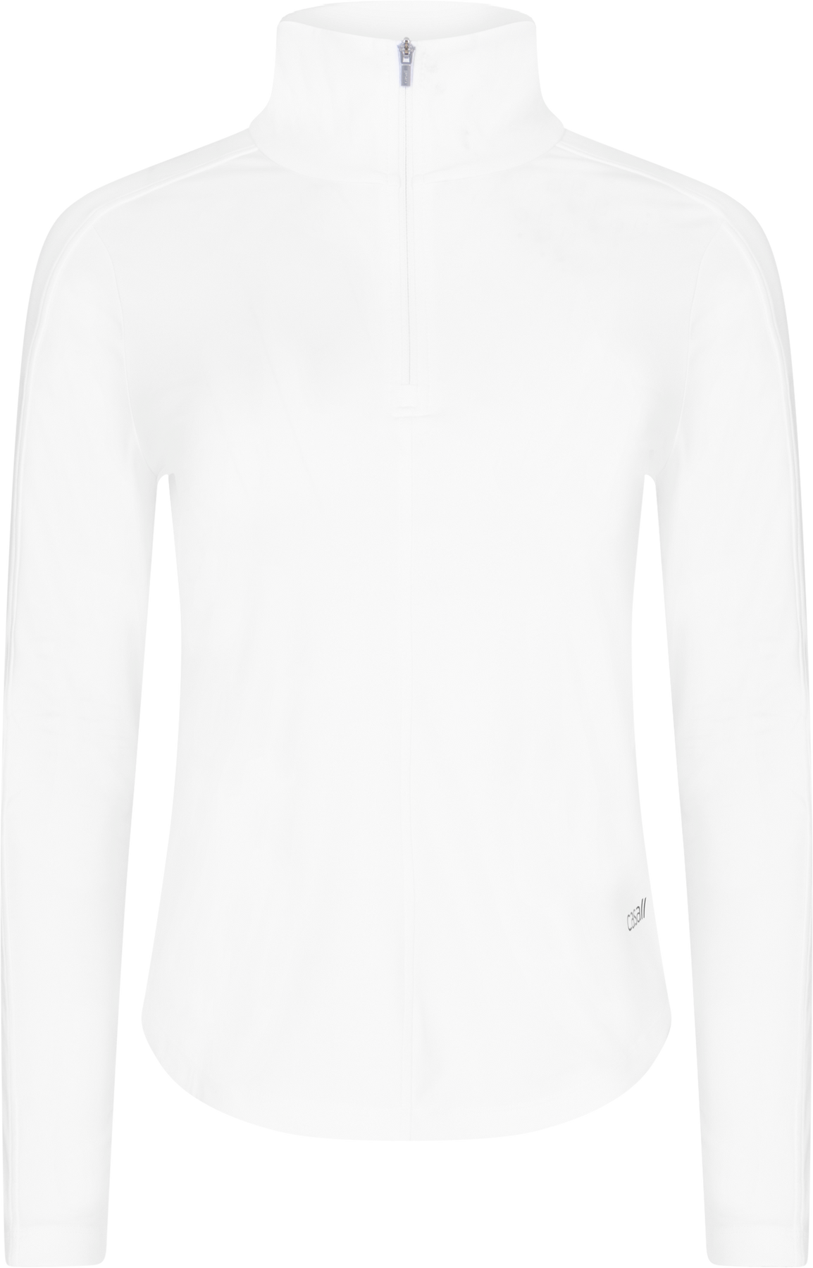 Serene Half Zip Long Sleeve - White