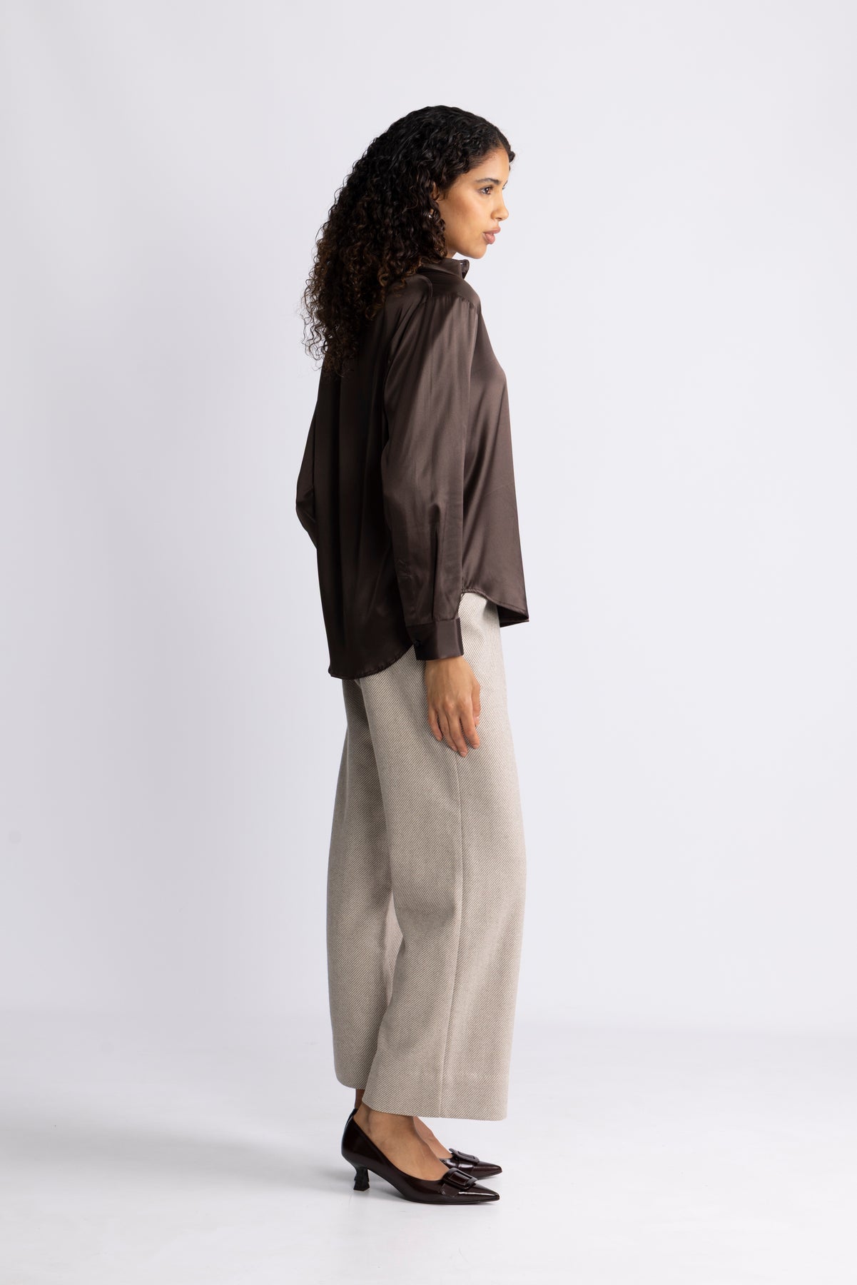 Leia Blouse - Brown