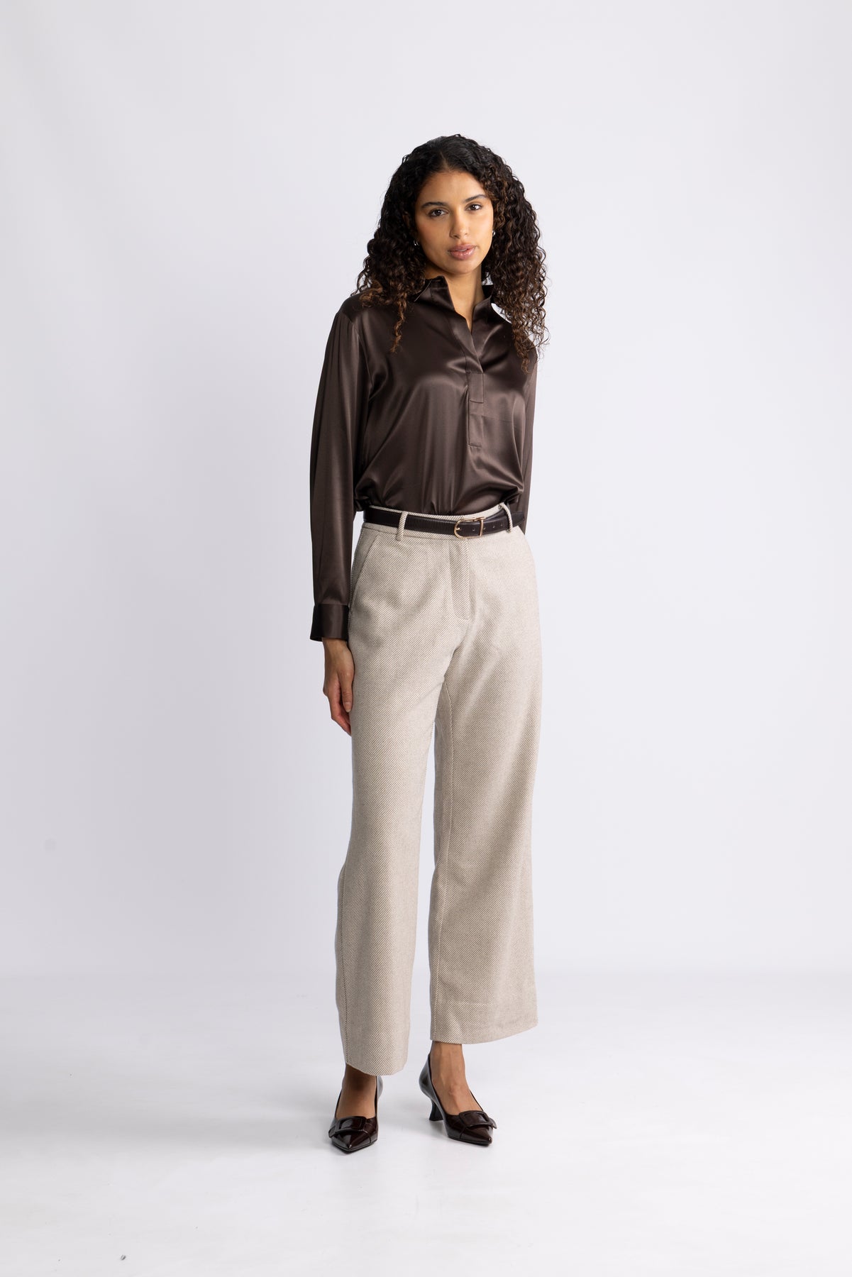 Leia Blouse - Brown