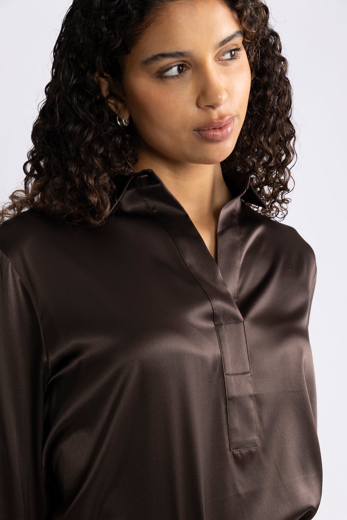 Leia Blouse - Brown