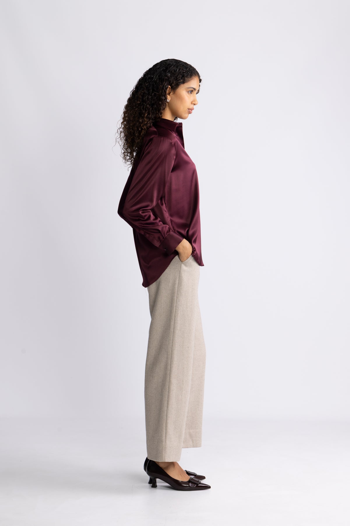 Leia Blouse - Plum