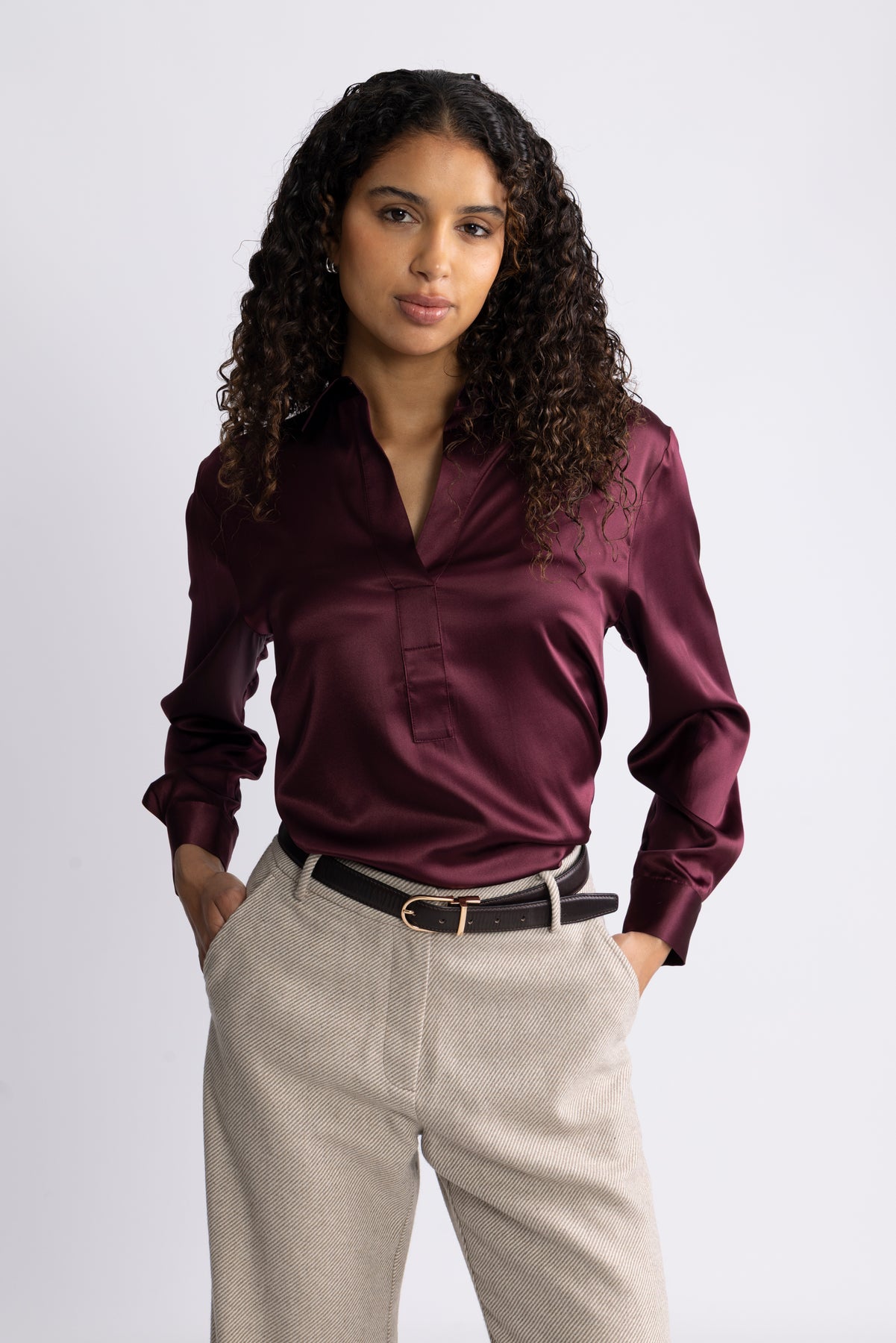 Leia Blouse - Plum
