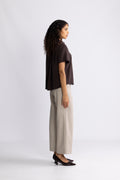Mina Ss Shirt - Black Coffee