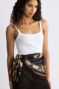 Lola Silk Scarf - Black