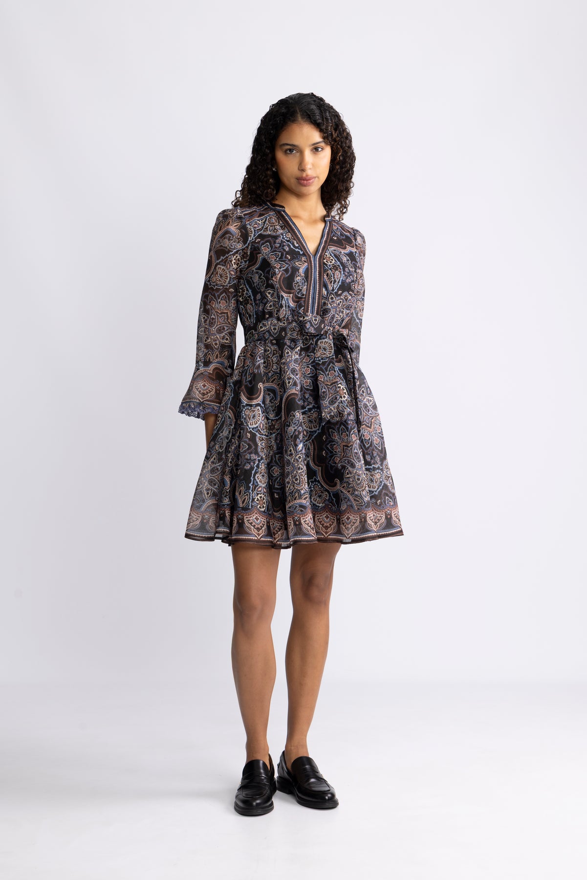 Artemis Silk Dress - Black