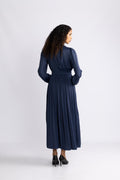 Alisson Solid Dress - Navy