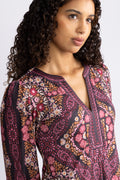 Malayah Dress - Wine