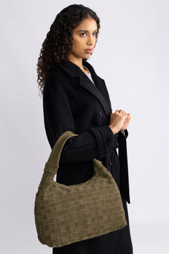 Big Dandy Braided Suede - Dark Olive W. Gold