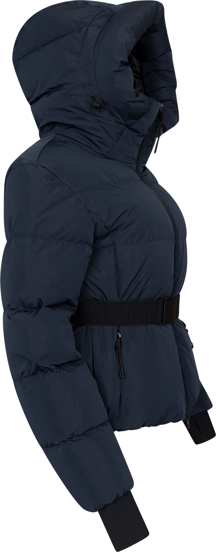 Emily Down Belt Jacket - Navy