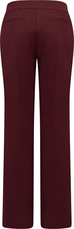 Quartier Mid-Rise Pants - Bordeaux