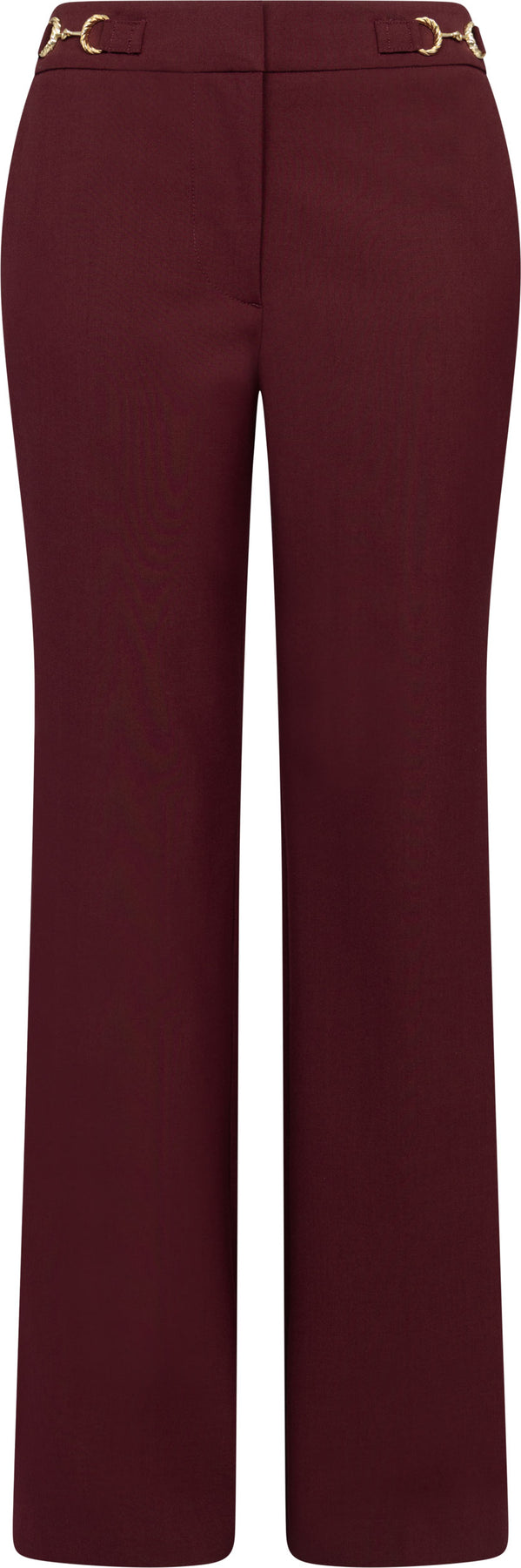 Quartier Mid-Rise Pants - Bordeaux