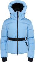 Emily Down Belt Jacket - Lt Blue