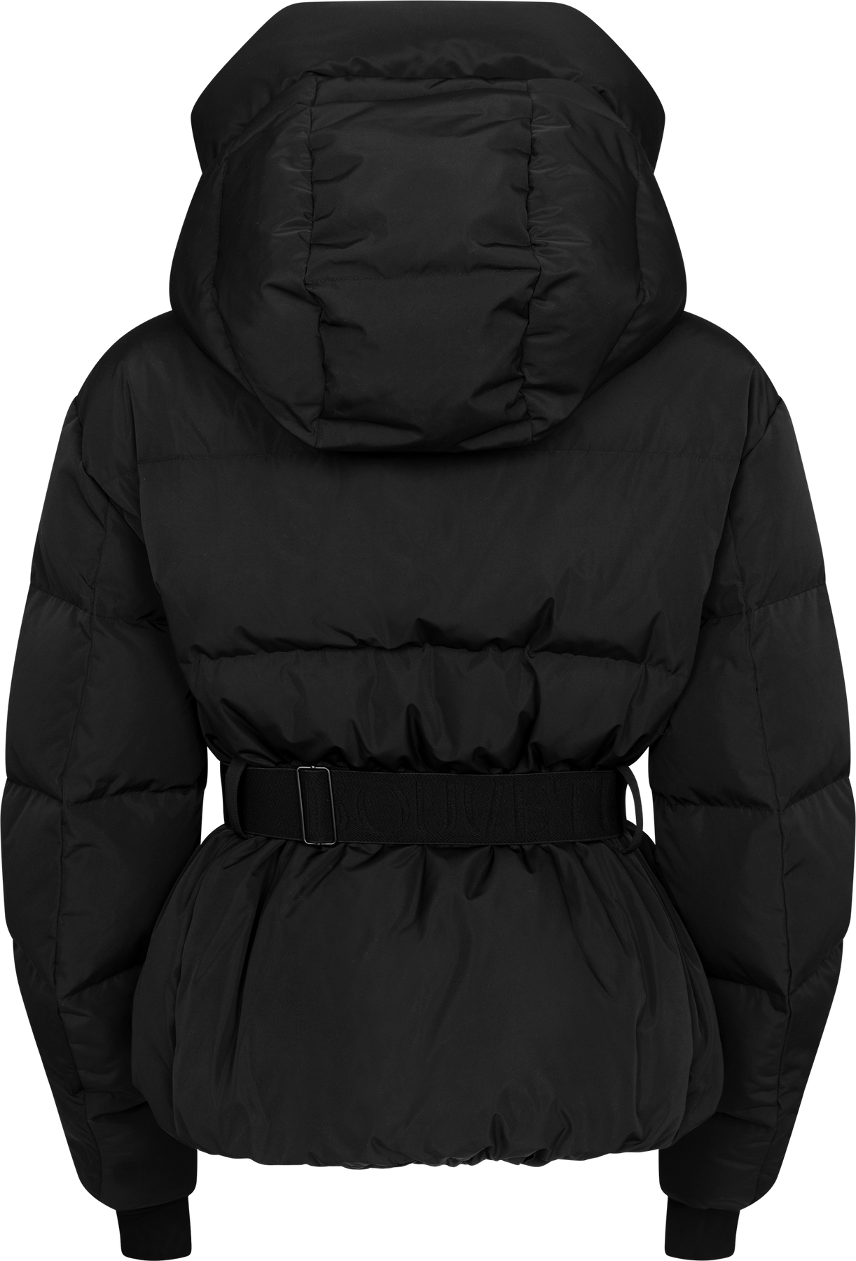 Emily Down Belt Jacket - Black